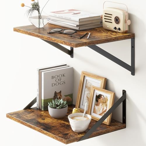 Deep Floating Shelves for Wall (2 Count)