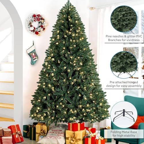Prague 6.5ft Prelit Artificial Christmas Tree with Foot Pedal