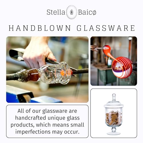 Small Glass Apothecary Jars with Lid