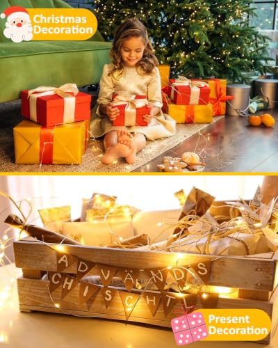 2 Pack 200 LED Fairy Lights Battery Operated with Remote