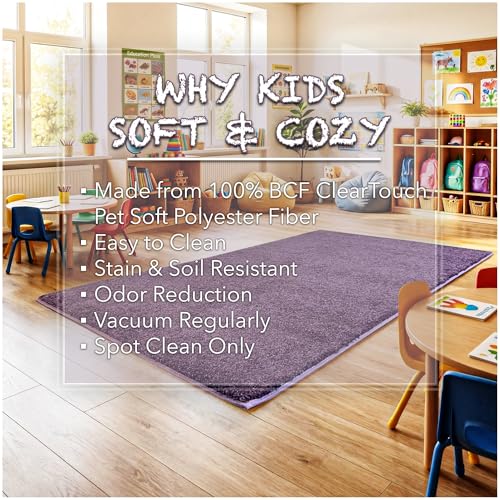 Soft & Colorful 12' x 15' Kids Classroom Area Rug