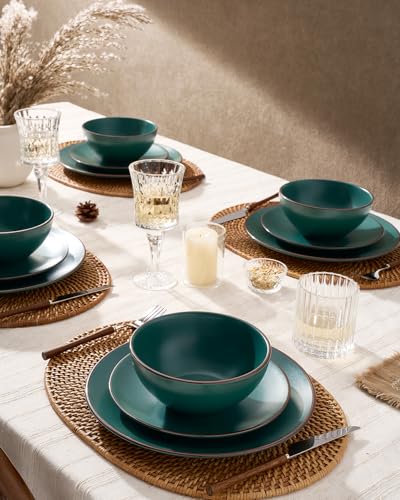 Venus Plates and Bowls Sets with Rim (24 Count)