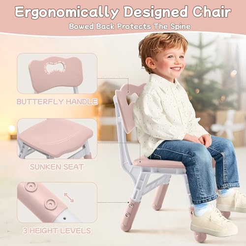 Toddler Table and Chair Set (3 Count)