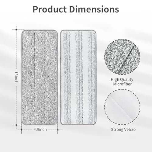 10 Pack Mop Replacement Pads for Joymoop (10 Count)