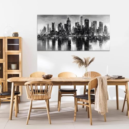 New York City Wall Art Brooklyn Bridge Wall Art For Living Room 24 × 48 In