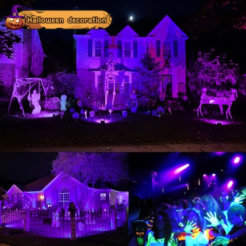 Black Light 30W LED Blacklight Flood Light Outdoor for Glow Party (6 Count)