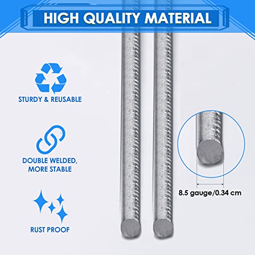 12 Pcs Yard Sign Stakes 24'' x 10'' H Frame Wire (12 Count)