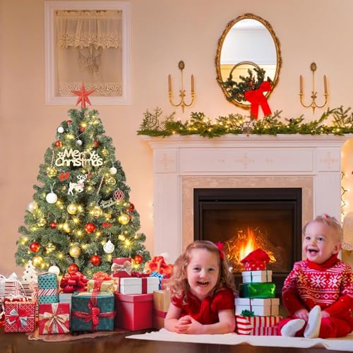 4.5 ft Artificial Christmas Tree Prelit