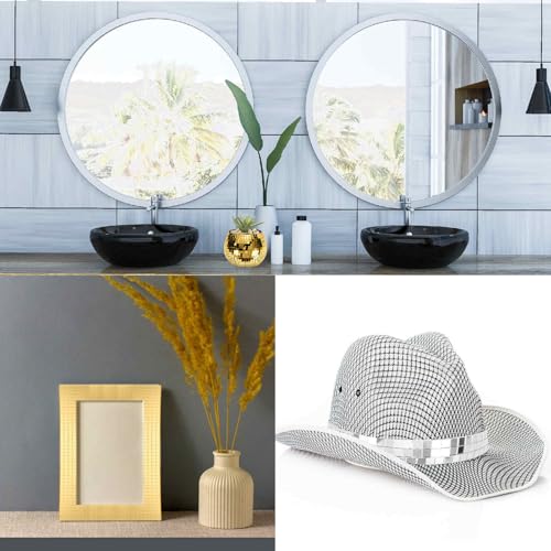 Mirror Mosaic Tiles 5x5mm Square Gold 10 Sheet 4800 Pcs (4800 Count)