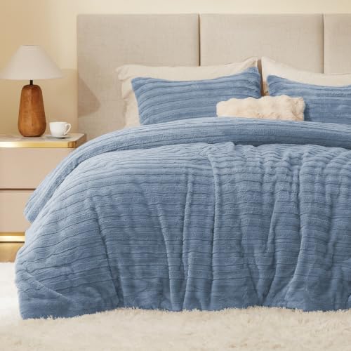 Faux Fur King Size Comforter Set