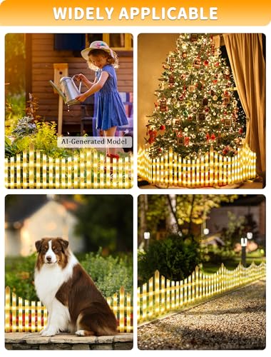 8 Pack Lighted Garden Fence (8 Count)
