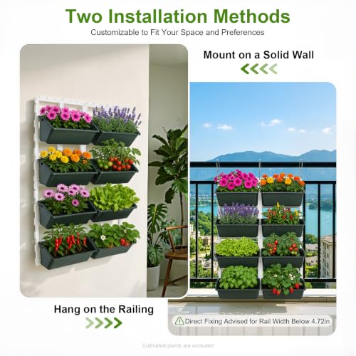 8 Pockets Vertical Planters
