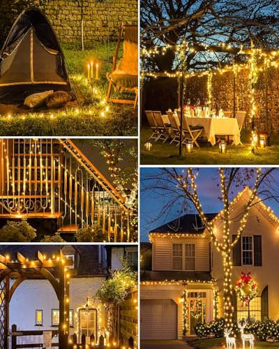 3 Pack Solar Fairy Lights for Outside Waterproof (147 Foot)
