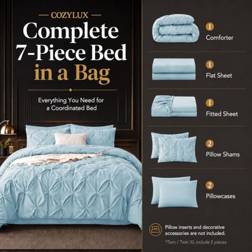 Full Size Comforter Sets Light Blue