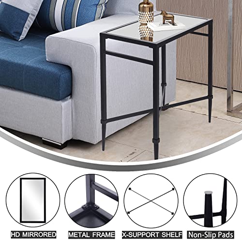 Metal Black End Table