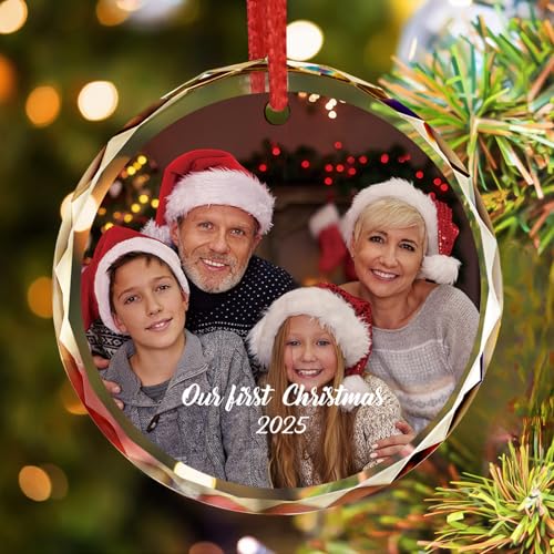 Personalized Family Photo Ornament 2025