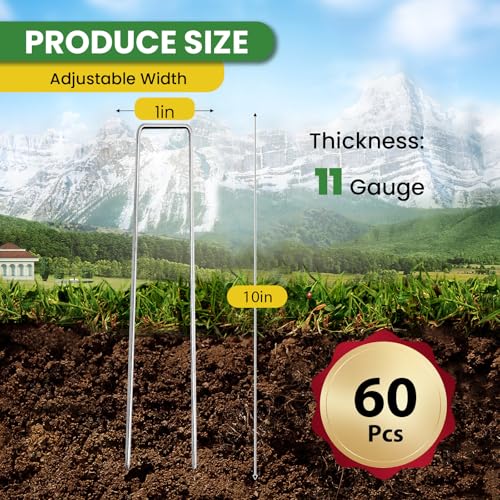 Landscape Staples 10 Inch 60 Pack (60 Count)