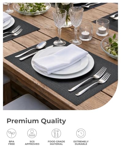 Black Frame Placemats Set of 6 (6 Count)