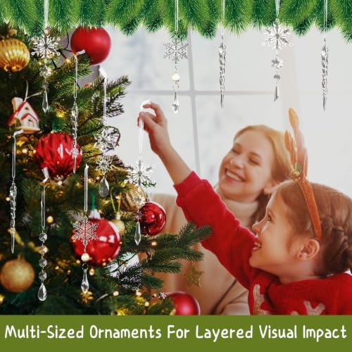 Crystal Christmas Tree Ornaments (32 Count)
