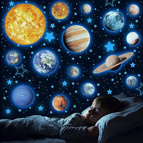 Solar System Wall Decals Glow in The Dark Stars 780 PCS