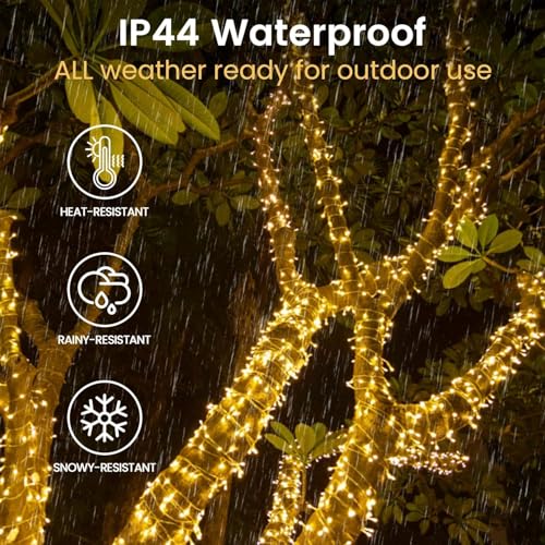 4 Pack 200 LED Battery Operated String Lights