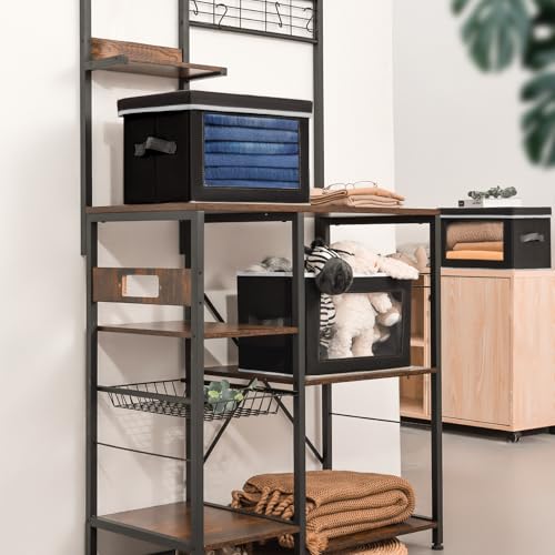Stackable Storage Bins with Lids (5 Count)