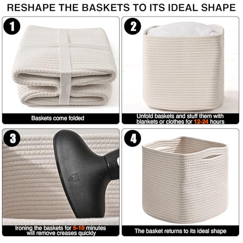 13 Inch Cube Closet Storage Bins (3 Count)