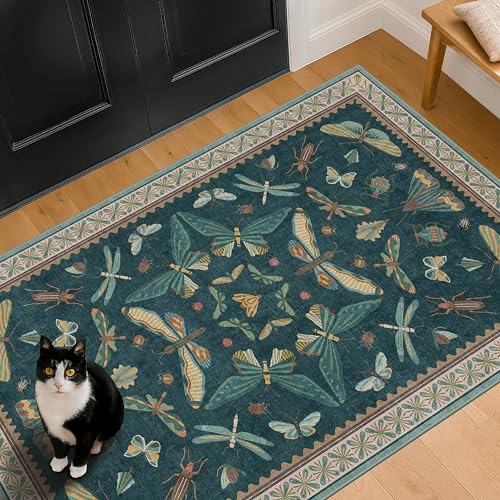 Teal 3x6 Entryway Rug (18 Sq Ft)