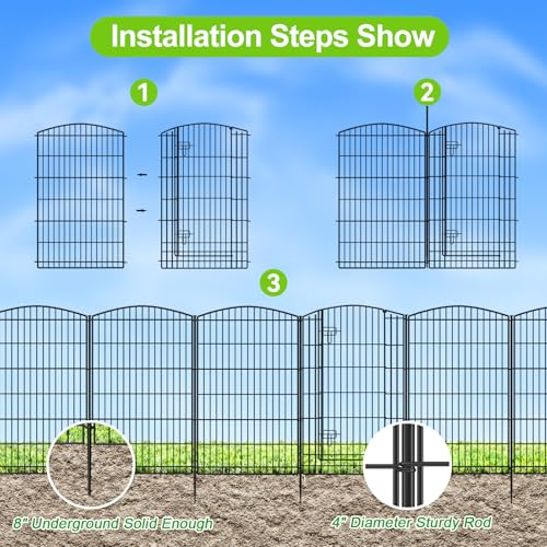 Decorative Garden Fence 6 Panels 13ft