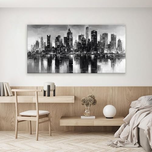 New York City Wall Art Brooklyn Bridge Wall Art For Living Room 24 × 48 In