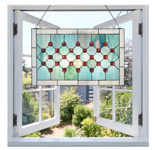 Tiffany Style Stained Glass Window Panel