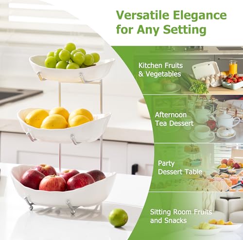 3 Tier Fruit Bowl (4 Count)