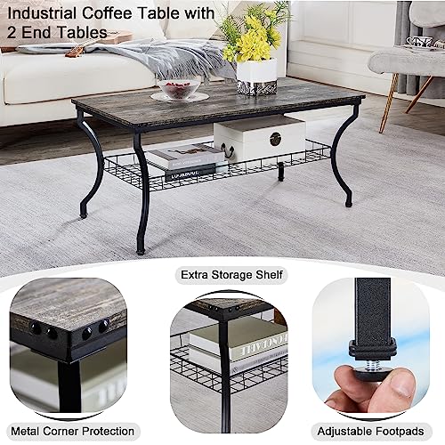 3 Pieces Living Room Table Sets (3 Count)