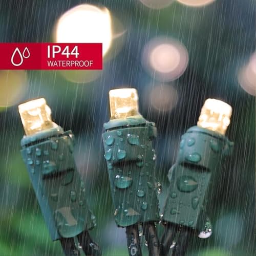 Warm White Christmas Lights Outdoor (150 Count)
