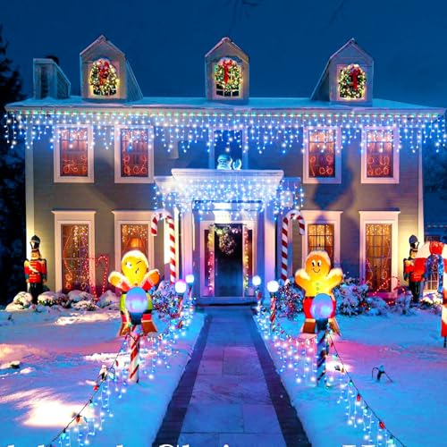 66FT 640 LED Icicle Lights for Outside