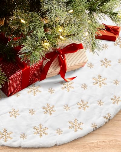 36 Inches Faux Fur Christmas Tree Skirt
