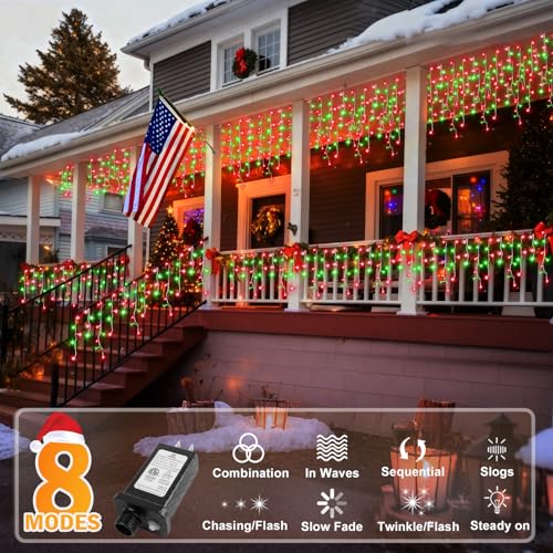 Christmas Lights Outdoor Decorations 33ft 400 LED Hanging Light