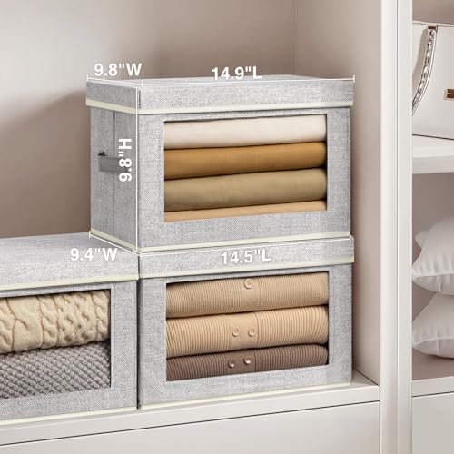 Storage Baskets with Lids (4 Count)