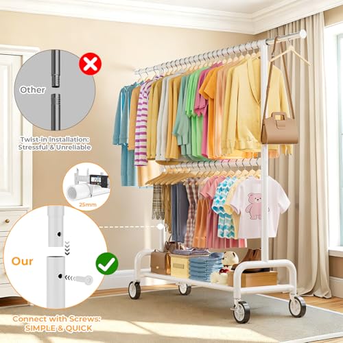 Heavy Duty Clothes Rack Load 860LBS