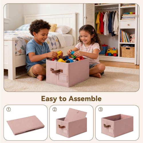 Closet Shelf Baskets with Label (3 Count)