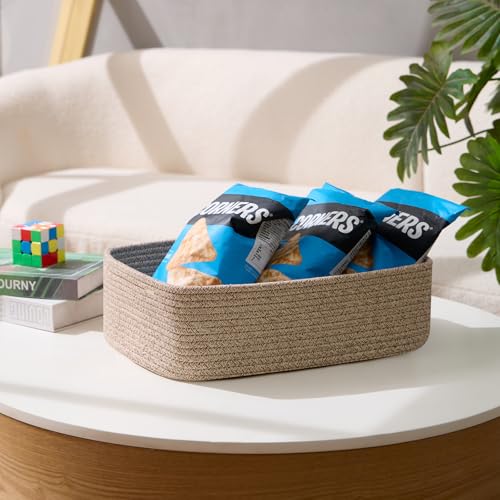 Large Shallow Organizing Baskets 15x11x5.1 Inches (3 Count)