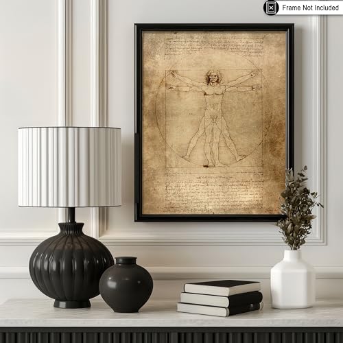 Vintage Leonardo Da Vinci Poster