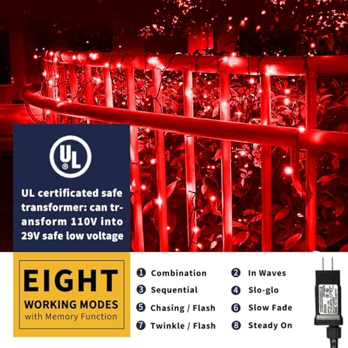 105ft 300 LED Christmas String Lights (105 Foot)
