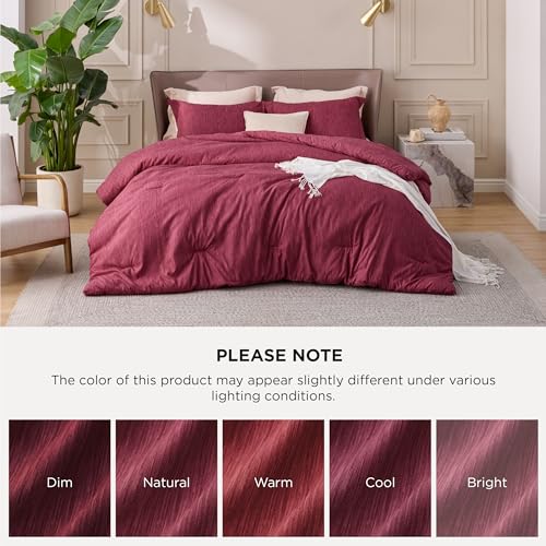 Red Full Size Comforter Set