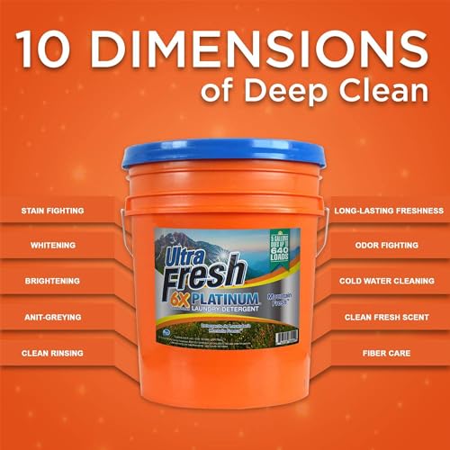 6X Platinum 5 Gal Laundry Detergent (640 Fl Oz)