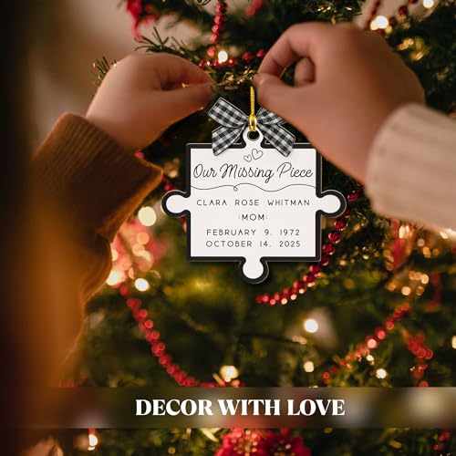 Personalized Our Missing Piece Christmas Ornament