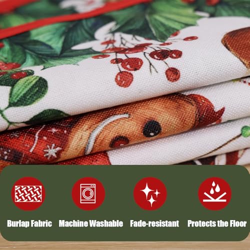 Cute Gingerbread Man Christmas Tree Skirt 36 Inch