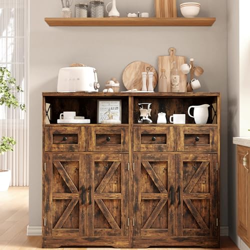 Farmhouse Storage Cabinet with Drawers