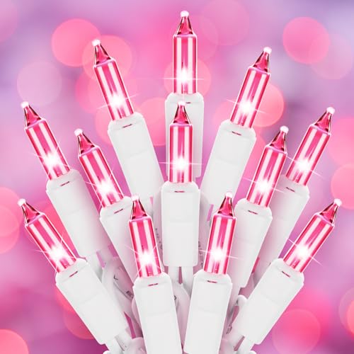 Pink Christmas String Lights