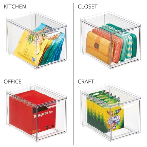 Plastic Bathroom Organizer Bin w (2 Count)
